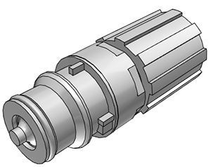 CQHD06200108103 CQHD06200108103 - Stecker PP mit 1/2" Flare mit Absperrung metallfrei, High-Purity, Chemraz®-Dichtung