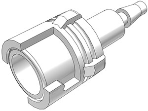 SMFM3 SMFM3 - Submini.-Kupplung Acetal mit 3,0 mm Schlauchtülle ohne Absperrung