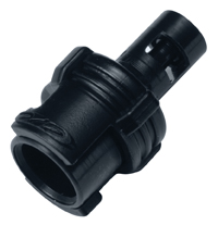 SMF01MBLK SMF01MBLK - Submini.-Kupplung Acetal mit 1,6 mm Schlauchtülle ohne Absperrung schwarz