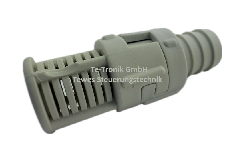 2479000 - Fußventil PP für Tauchrohr 1/2", EPDM-Dichtung, Edelstahl 316 Feder