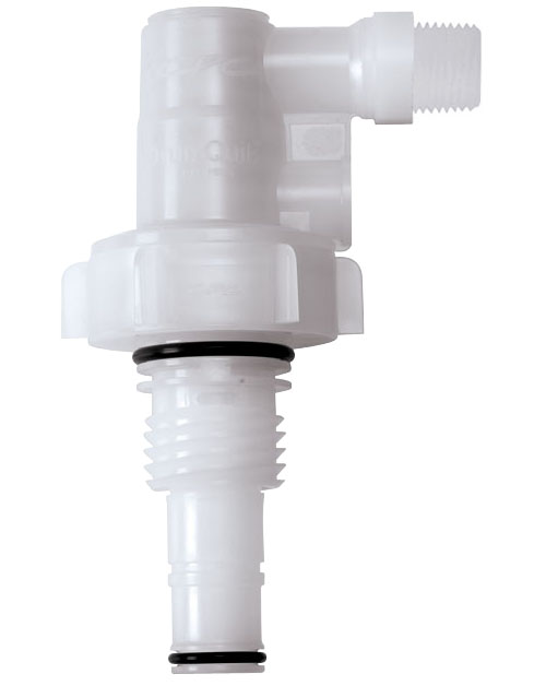 DQPRO120712 - Entnahmekopf mit 3/4" BSPP Anschluss, PP EPDM-Dichtungen und Edelstahl 316 Feder