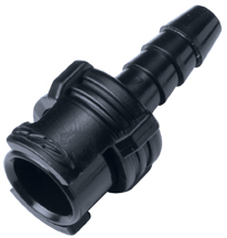 SMF02MBLK SMF02MBLK - Submini.-Kupplung Acetal mit 3,2 mm Schlauchtülle ohne Absperrung schwarz