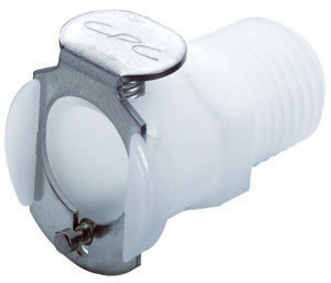 20400 20400 - Kupplung Acetal mit konischem AG 1/4" NPT ohne Absperrung, NSF (PLC10004 NSF)