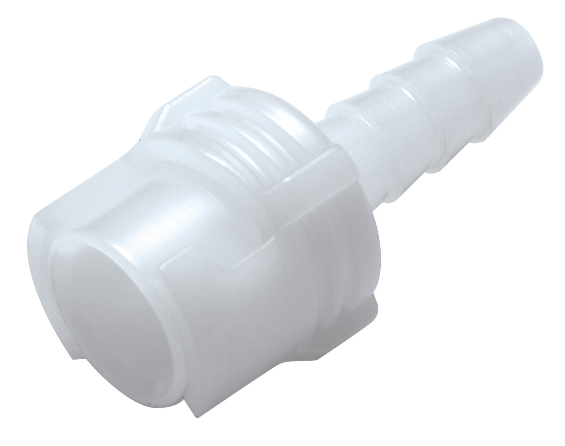 SMF02 SMF02 - Submini.-Kupplung Acetal mit 3,2 mm Schlauchtülle ohne Absperrung