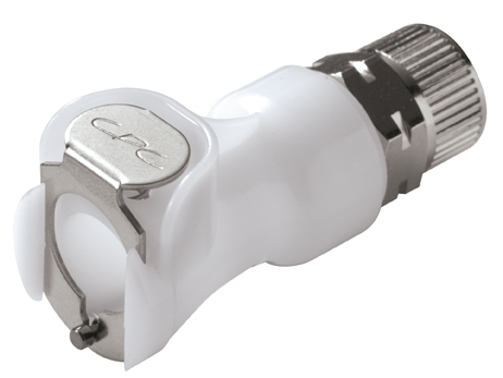 PLC130M8 PLC130M8 - Kupplung Acetal mit Klemmverschraubung 8,0 x 6,0 mm ohne Absperrung