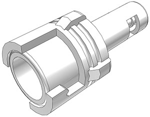 SMFD01 SMFD01 - Submini.-Kupplung Acetal mit 1,6 mm Schlauchtülle mit Absperrung