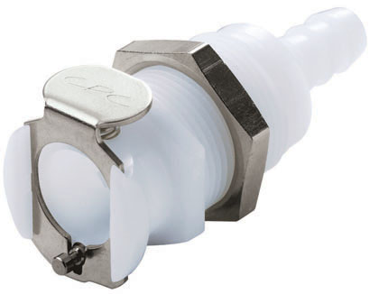 PLC16004 PLC16004 - Kupplung Acetal Schott mit Schlauchtülle 6,4 mm ohne Absperrung